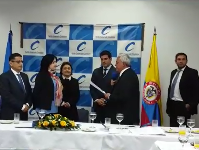 Elegida Primer Vicepresidente del Directorio Nacional Conservador,  representante Inés López Flórez