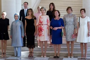 El escándalo, un hombre el marido del primer ministro de Luxemburgo posa en la foto de las Primeras Damas