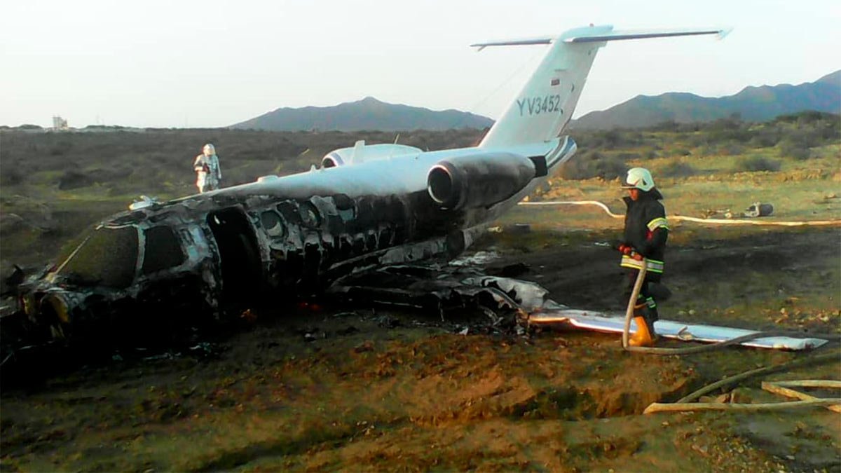Tragedia de Aeronave venezolana que se accidentó en Margarita, con 9 personas a bordo