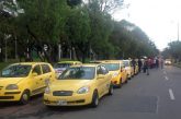 Taxistas del país protestan por temas de seguridad social, taximetros y plataformas