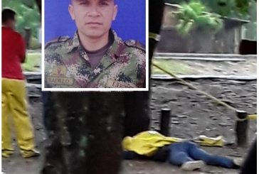 Asesinan en plan pistola a un soldado escolta del comandante del Biter No 5 en Aguachica, sur del Cesar.