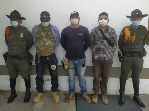 Fueron capturados en flagrancia 3 personas en Luruaco, Atlántico, en ofensiva contra la minería ilegal.