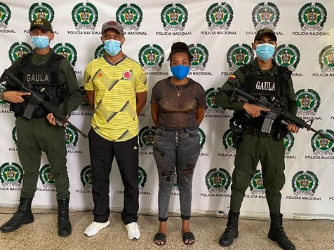 Dos más de “Los Costeños”, capturados en flagrancia en Barranquilla, gracias a la labor conjunta del Gaula y la Fiscalía.