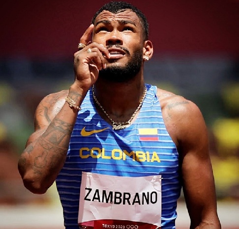 Alcanzó la medalla de plata en los Juegos Olímpicos de Tokio 2021, Colombiano Anthony Zambrano de la Cruz.
