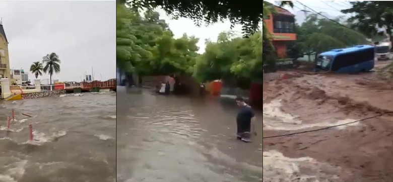 56 Barrios afectados por la fuertes lluvias y menor de 14 años perdido en aguas de Santa Marta.