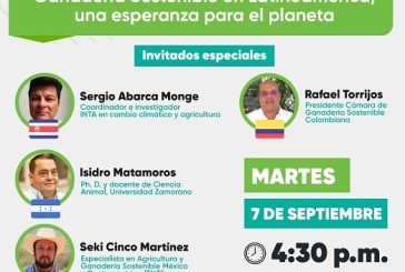 Conversatorio Ganadería sostenible en Latinoamérica hoy a las 4:30 PM, una esperanza para el planeta.