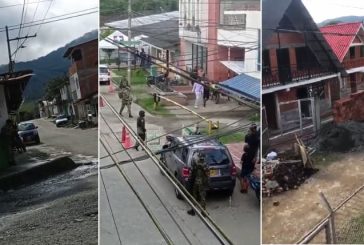 Policía y Ejército repelen un ataque terrorista contra la estación de Policía de El Queremal en Dagua, Valle