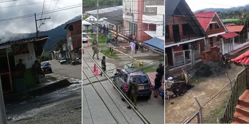 Policía y Ejército repelen un ataque terrorista contra la estación de Policía de El Queremal en Dagua, Valle