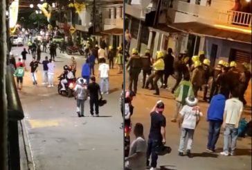 En Barbosa, Antioquia riña callejera terminó en enfrentamiento contra la Policía, 6 patrulleros heridos. Tres sujetos capturados