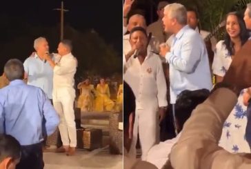 Presidente Iván Duque borracho y parrandeando en el Cesar, mientras el narcoterrorismo asesina a Policías y Militares