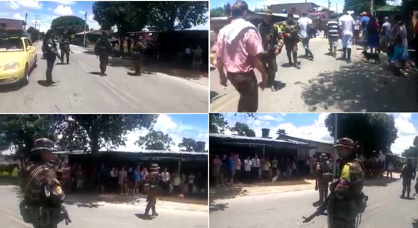 Denuncian la presencia de unos 100 hombres de las Farc fuertemente armados en la vereda Santo Domingo, de Tame, Arauca