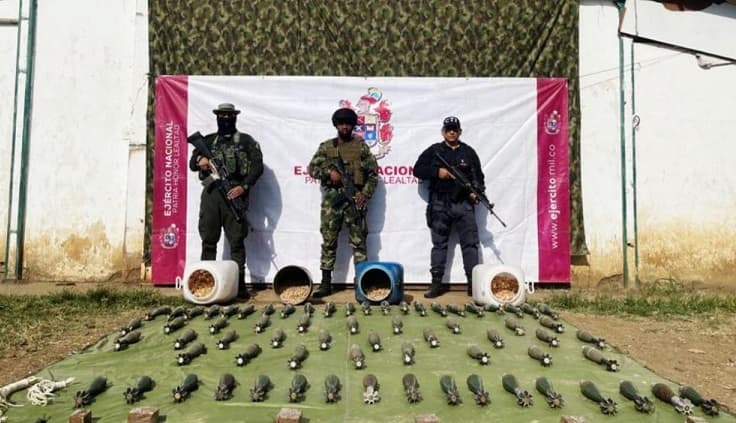 Ejército incautó 67 granadas de las FARC con las que planeaban atentar contra civiles y la Fuerza Pública