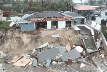 Huracán Nicole se degradó al tocar tierra como tormenta tropical en Vero Beach, Florida