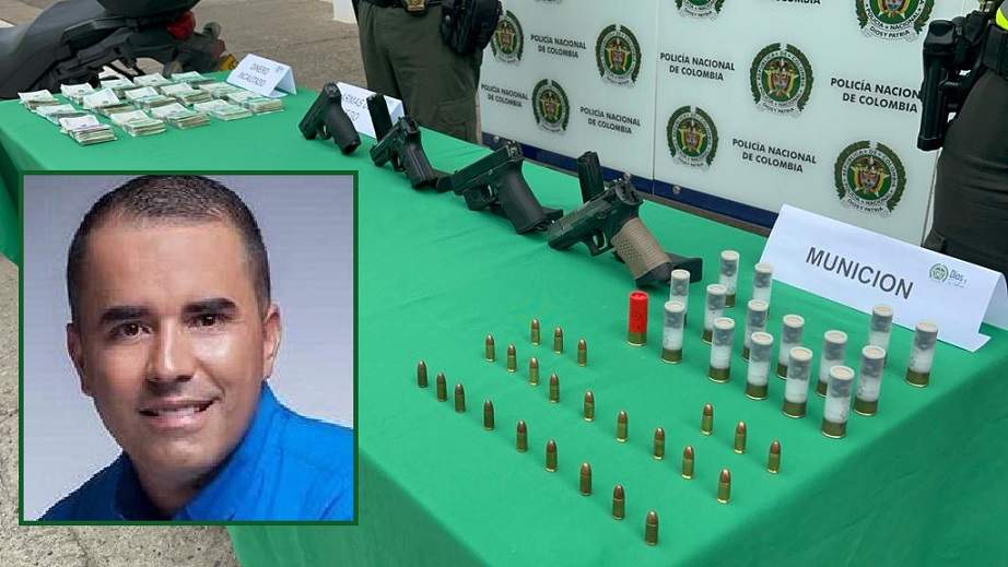 Alcalde de Yondó, Antioquia, Fabián Echavarría Rangel con 150 millones de pesos en efectivo, y cuatro pistolas