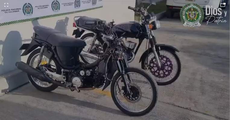Policía Nacional recupera dos motocicletas en Palmira-Valle