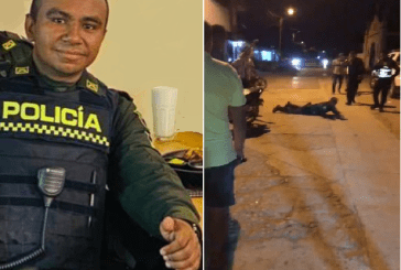Por la espalda, criminales asesinan a un patrullero de la Policía cuando atendía un accidente de tránsito en Planeta Rica, Córdoba