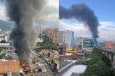 Incendio estructural en el sector de El Naranjal en Medellín
